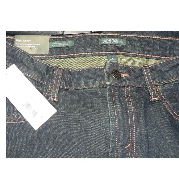 Wild Fable Women's Mid-Rise Relaxed Barrel Rigid Denim Jeans Dark Rinse Size 6 - Picture 8 of 8